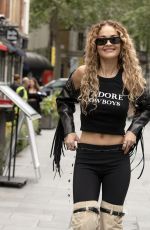 RITA ORA Arrives at Global Radio in London 07/14/2023