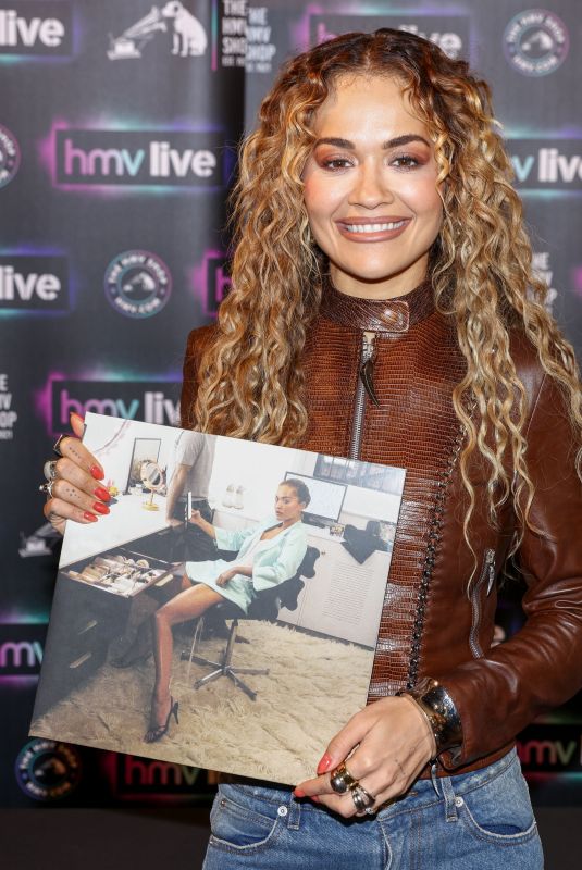 RITA ORA at a Signing Eevent for Her New Album You & I in London 07/14/2023