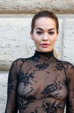 RITA ORA at Azzedine Alaia Fashion Show in Paris 07/02/2023