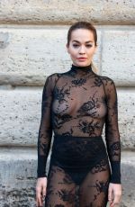 RITA ORA at Azzedine Alaia Fashion Show in Paris 07/02/2023