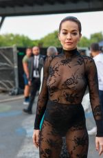 RITA ORA at Azzedine Alaia Fashion Show in Paris 07/02/2023