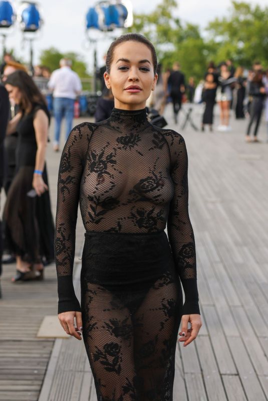RITA ORA at Azzedine Alaia Fashion Show in Paris 07/02/2023
