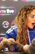 RITA ORA at Her Album Signing in HMV The Vault in Birmingham 07/16/2023
