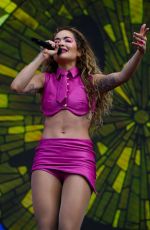 RITA ORA Performs at Gay Pride on Trafalgar Square Stage in London 07/01/2023
