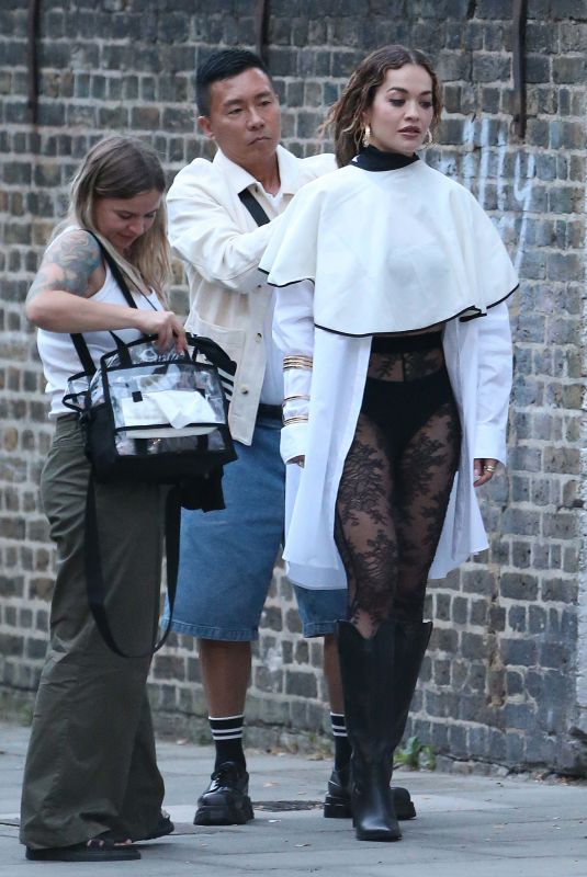 RITA ORA Shooting a New Project in Notting Hill 06/29/2023