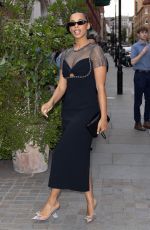 ROCHELLE HUMES Arrives at British Vogue x Self-portrait Summer Party in London 07/13/2023