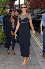 ROCHELLE HUMES Arrives at British Vogue x Self-portrait Summer Party in London 07/13/2023