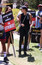 ROSARIO DAWSON Supports SAG-AFTRA Strike in Los Angeles 07/14/2023