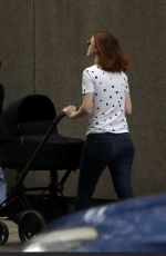 ROSE LESLIE Out with Her Baby Girl in London 07/10/2023
