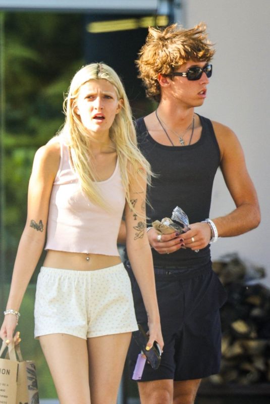 SAMI SHEEN Out with Her Boyfriend at Erewhon Market in Los Angeles 07/29/2023