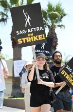SAMMI HANRATTY at Sag-aftra Actors Union Strike in New York 06/17/2023