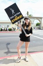 SAMMI HANRATTY at Sag-aftra Actors Union Strike in New York 06/17/2023