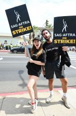 SAMMI HANRATTY at Sag-aftra Actors Union Strike in New York 06/17/2023