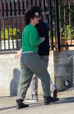 SARA GILBER Out for Lunch with Her Son Levi at All Time Restaurant in Los Feliz 07/08/2023