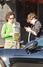 SARA GILBER Out for Lunch with Her Son Levi at All Time Restaurant in Los Feliz 07/08/2023