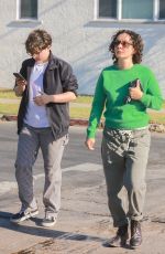 SARA GILBER Out for Lunch with Her Son Levi at All Time Restaurant in Los Feliz 07/08/2023