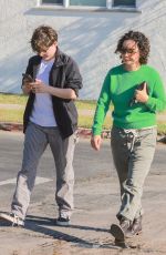SARA GILBER Out for Lunch with Her Son Levi at All Time Restaurant in Los Feliz 07/08/2023