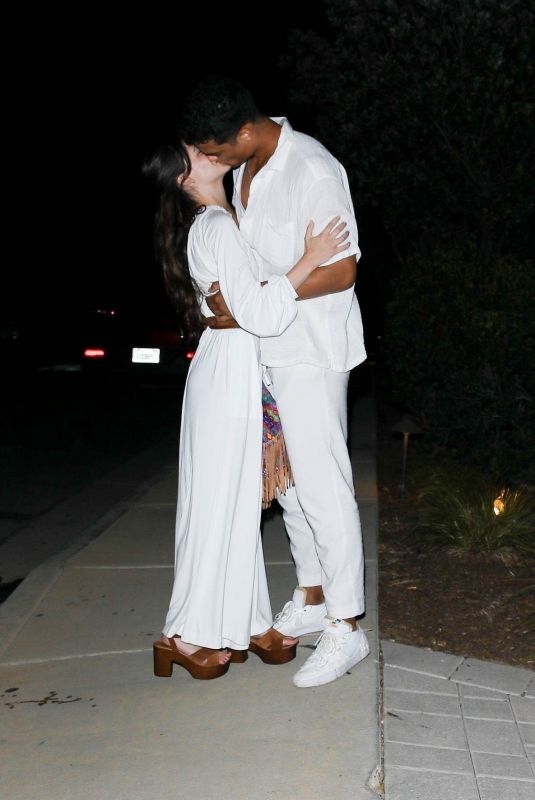 SARA WAISGLASS Kissing with Her Boyfriend at Aqua di Gio Party in Malibu 07/15/2023