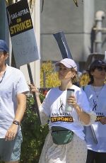 SARAH PAULSON at SAG Strike at Netflix in Hollywood 07/25/2023