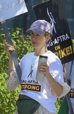 SARAH PAULSON at SAG Strike at Netflix in Hollywood 07/25/2023