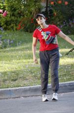 SARAH SILVERMAN Out on a Dog Walk in Los Angeles 07/13/2023