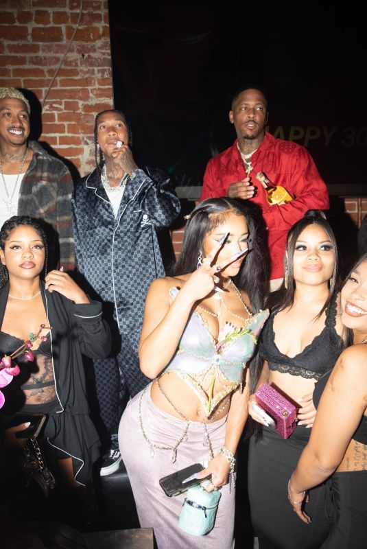 SAWEETIE and Tyga and AE at PartyNextDoor