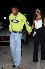 SAWEETIE Out for Late-night Dinner Date in West Hollywood 07/16/2023