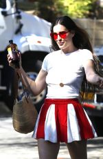 SCOUT WILLIS in a Cheerleading Skirt Out in Los Feliz 07/25/2023