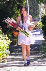 SCOUT WILLIS Out with a Large Bouquet of Flowers in Los Feliz 07/16/2023