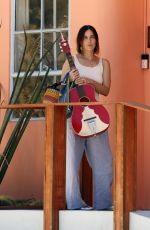 SCOUT WILLIS Out with an Acoustic Guitar in Los Angeles 07/14/2023
