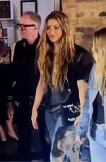 SHAKIRA Leaves Chiltern Firehouse in London 07/09/2023