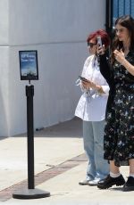 SHARON and AIMEE OSBOURNE Leaves a Titanic Exhibit in Los Angeles 06/30/2023