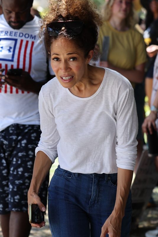 SHERRI SAUM at Picket Lines at Warner Brothers Studios in Burbank 07/24/2023