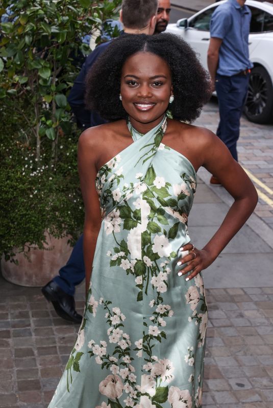 SHERRIE SILVER Arrives at British Vogue x Self-portrait Summer Party in London 07/13/2023