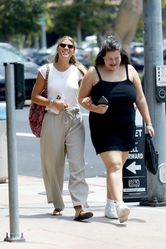 SOFIA RICHIE Out for Lunch with Friends in Brentwood 07/24/2023