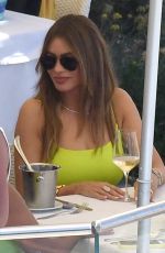 SOFIA VERGARA Out for Lunch at Conca del Sogno Restaurant in Nerano 07/15/2023