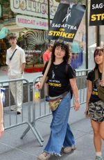 STEFANIA LAVIE OWEN at Sag-aftra Actors Union Strike in New York 06/17/2023
