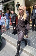 SUKI WATERHOUSE Leaves Her Hotel in Paris 07/06/2023