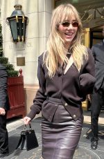 SUKI WATERHOUSE Leaves Her Hotel in Paris 07/06/2023