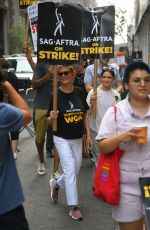 SUSAN SARANDON at SAG-AFTRA Strike in New York 07/18/2023