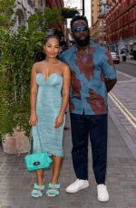 TAHIRAH SHARIF Arrives at British Vogue x Self-portrait Summer Party in London 07/13/2023