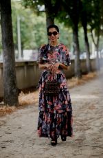TAMU MCPHERSON Arrives at Chanel Fall/Winter 23/24 Haute Couture Show in Paris 07/04/2023