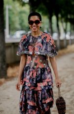 TAMU MCPHERSON Arrives at Chanel Fall/Winter 23/24 Haute Couture Show in Paris 07/04/2023