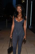 TANYA MANHENGA Arrives at Menagerie Bar in Manchester 07/21/2023
