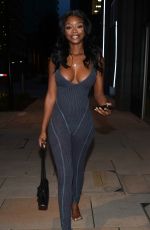 TANYA MANHENGA Arrives at Menagerie Bar in Manchester 07/21/2023