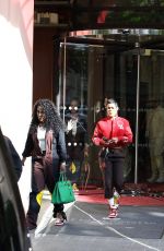 TEYANA TAYLOR Leaves a Restaurant in Paris 06/30/2023
