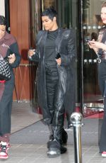TEYANA TAYLOR Leaves Her Hotel in Paris 06/30/2023