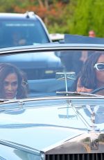 TINA KNOWLES and KELLY ROWLAND  Arrives at Michael Rubin