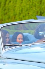 TINA KNOWLES and KELLY ROWLAND  Arrives at Michael Rubin