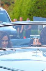 TINA KNOWLES and KELLY ROWLAND  Arrives at Michael Rubin